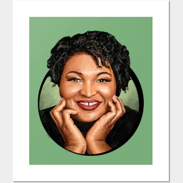 Stacey Abrams Wall Art by xzaclee16